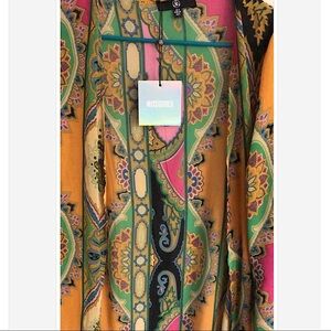 Sheer printed Kimono